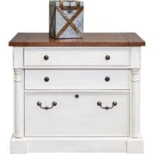 Lateral File, 2Utility/1FileDrawer, 36"x22"x30", WeatheredChalk