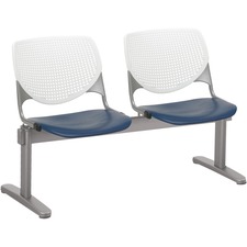 Chair, 2 Seater, Polypropylene, 47"x22"x31", WE Back/NY Seat