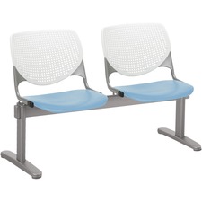 Chair, 2 Seater, Polypropylene, 47"x22"x31", WE Back/SBE Seat