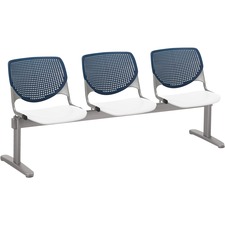 Chair, 3 Seater, Polypropylene, 71"x22"x31", NY Back/WE Seat