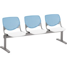 Chair, 3 Seater, Polypropylene, 71"x22"x31", SBE Back/WE Seat