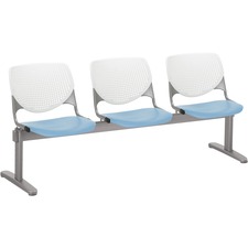 Chair, 3 Seater, Polypropylene, 71"x22"x31", WE Back/SBE Seat