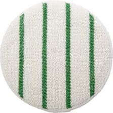 Carpet Bonnet, w/Scrub Stripes, Low Profile, 19"Dia, WE/GN
