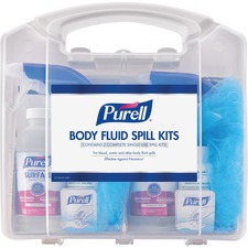 Spill Kit, f/Body Fluids, w/User Protection, 2 Single-Uses/Kit