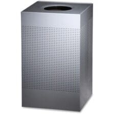 Waste Container w/Lid, 20 Gal, 18.39"x18.39"x30.35", MLSV