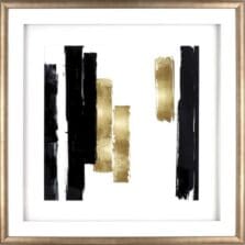 Art, Blocks II, 29-1/2"Wx2"Lx29-1/2"H, Black/Gold