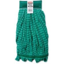 Wet Mop, Microfiber Tube, 5" Headband, 20oz, 6/CT, Green