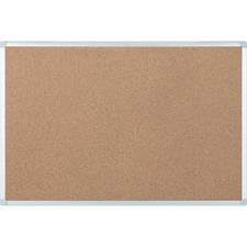 Bulletin Board, Cork, 36"Wx48"Lx1/2"H, Multi