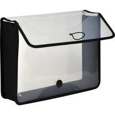 File Wallet, Band/Button, 13-1/10"Wx10-1/5"H, CL