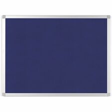 Bulletin Board, Blue Fabric, 24"Wx36"Lx1/2"H, Blue