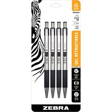 Gel Pen, 0.7mm Point, 4/PK, Black