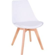 Guest Chair, Plastic Shell, 18-7/8"x22"x29-1/8", White
