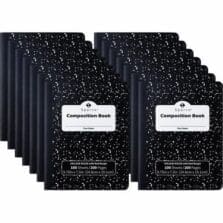 Composition Notebook, 7-3/10"Wx9-9/10"Lx2-1/10"H, 12/PK, WE