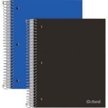 Notebook, 3-Subject, 150-Sheet, 9"Wx11"Lx1/2"H, 2/PK, AST