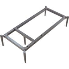 Sectional Base, Adj, Metal, 47-7/8"x22-7/8"x9-3/4", Gray