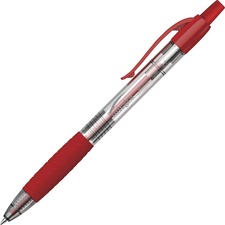 Gel Pen, 0.7mm Point, Retractable, 1 DZ, Red