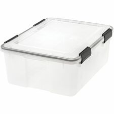 Storage Tote, 30 Quart, 19-7/10"x16"x7-9/10", 6/CT, CL