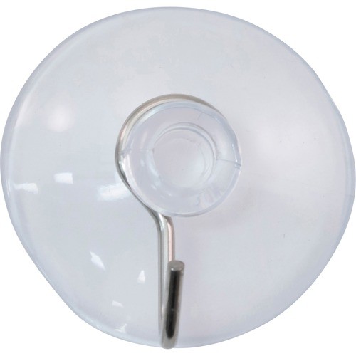 Suction Cup, w/ Metal Hook, 1-3/5"Wx1-3/5"Lx1"H, 25/BX, CL