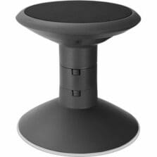 Stool, Active Seating, Wiggle, 13"Dia x 12"-18"H, Black