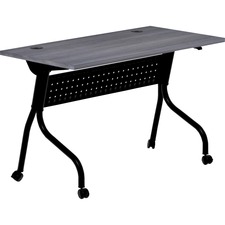 Training Table, 48"x23-3/5"x29-1/2", Charcoal/Black