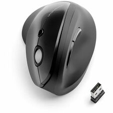 Mouse, Vertical, Wireless, 6"Wx8"Lx4-1/2"H, Black