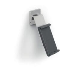 Tablet Holder, Wall, 3-1/8"Wx10-5/8"Dx2-1/2"H, Silver