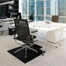 Chairmat, Low Pile, 36"Wx48"Lx3/5"H, Black