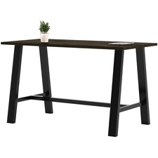 Table, w/ Wood Top, 36"Wx72"Lx41"H, Espresso