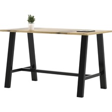 Table, w/ Wood Top, 36"Wx72"Lx41"H, Natural