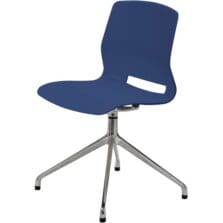 Chair, Swivel, 4-Post, 19"Wx19"Lx31-7/10"H, Navy