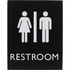 Sign, Unisex, 6-4/5"Wx4/5"Lx8-1/2"H, Black