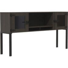 Hutch, f/72" Mirella Surfaces, 72"x15"x38", Southern Tobacco