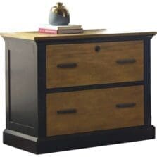 Lateral File, 2-Drawer, 36"x22"x30", Chestnut