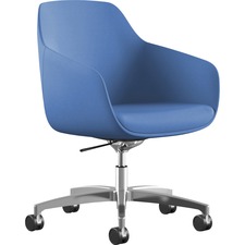 Lounge Chair, Tilt, 25"x25"x33"-37-1/2", BE Fabric/SR Base