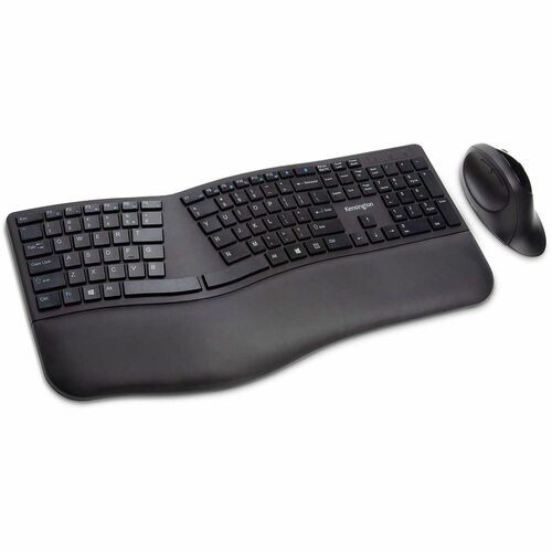Pro Fit Ergo Wireless Keyboard and Mouse, 2.4 GHz Frequency, 30 ft Wireless Range, Black