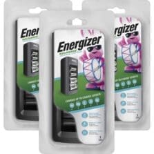 Battery Chargers,AA/AAA/C/D, 9V, 4"x8"x25-1/4", 3/CT, BK