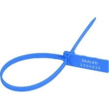 Security Seal, 3/10"Wx13-1/2"Lx1/100"H, 100/PK, Blue