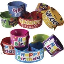 Slap Bracelets, 1"Wx9-1/2"Lx1-1/10"H, 20/ST, Multi