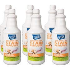 Stain Remover, Pet/Drink/Food, Multi-surface, 32oz, 6/CT, WE