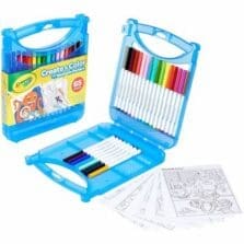 Art Kit, 65-Piece, 9-1/4"Wx11-3/10"Lx1-1/4"H, Assorted