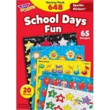 Stickers, Sparklers, School Days, 65 Designs, 648/PK