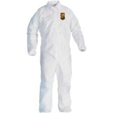 Coveralls, Zipper Front, Elastic Wrists/Ankles, 3XL, 25/CT, White
