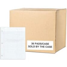 Writing Pad, College-Rld, 50-Sht, 15 lb, 8-1/2"x11", 36/CT, WE