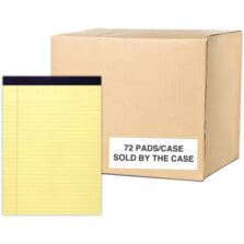Writing Pad, Legal-Rld, 15 lb, 50-Sht, 8-1/2"x11-3/4", 36/CT, CA