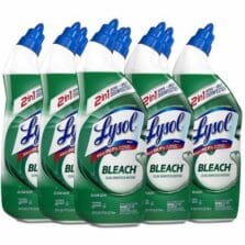 Toilet Bowl Cleaner, w/ Bleach, 24oz, 9/CT, Blue Top