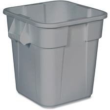 Brute Container, 28 Gal, 22-1/2"x21-1/2"x22-1/2", 6/CT, Gray