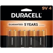 Alkaline Batteries, 9 Volt, Coppertop, 48/CT
