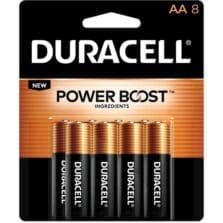Batteries, AA, Alkaline, 8/PK, 8BX/CT, 6BX/CT, BK/GD
