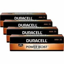 Batteries, AAA, Alkaline, 36/PK, 4PK/CT, Gold/Black