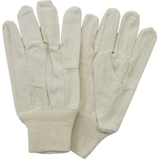 Canvas Gloves, Knit Wrist, 12PR/DZ, 25DZ/CT, Natural